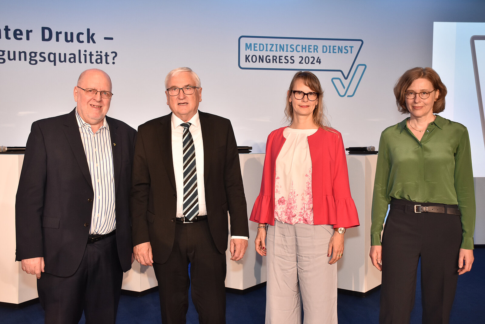 Franz Knieps (Vorstandsvorsitzender BKK Dachverband), Michael Richter, Sandra Goldschmidt, Ursula Gaedigk
